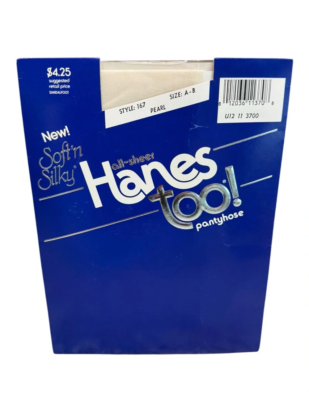 1986 HANES TOO Size AB Pearl All Sheer PantyHose Style 167 Soft N Silky